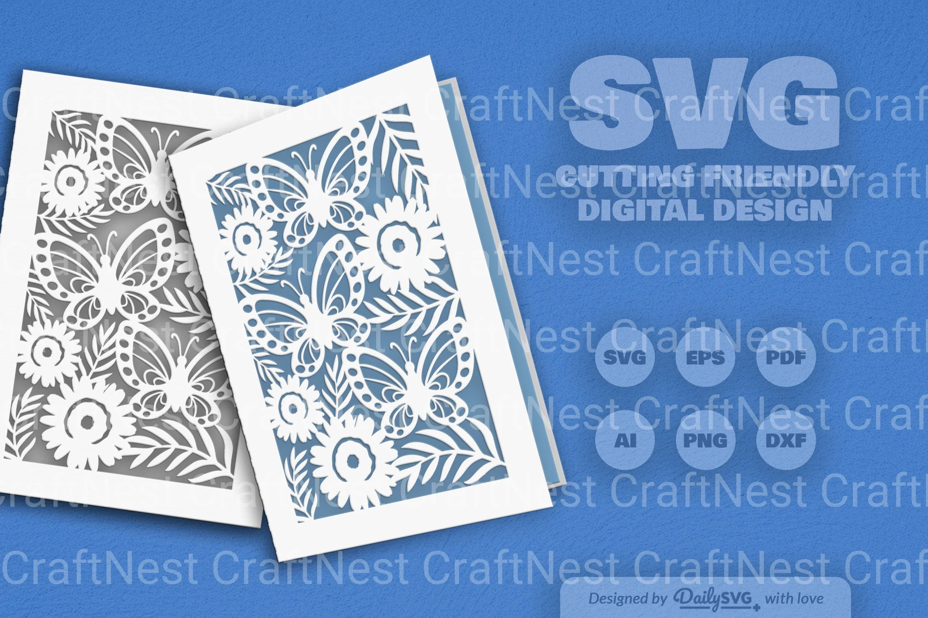 Floral Butterfly SVG Bundle