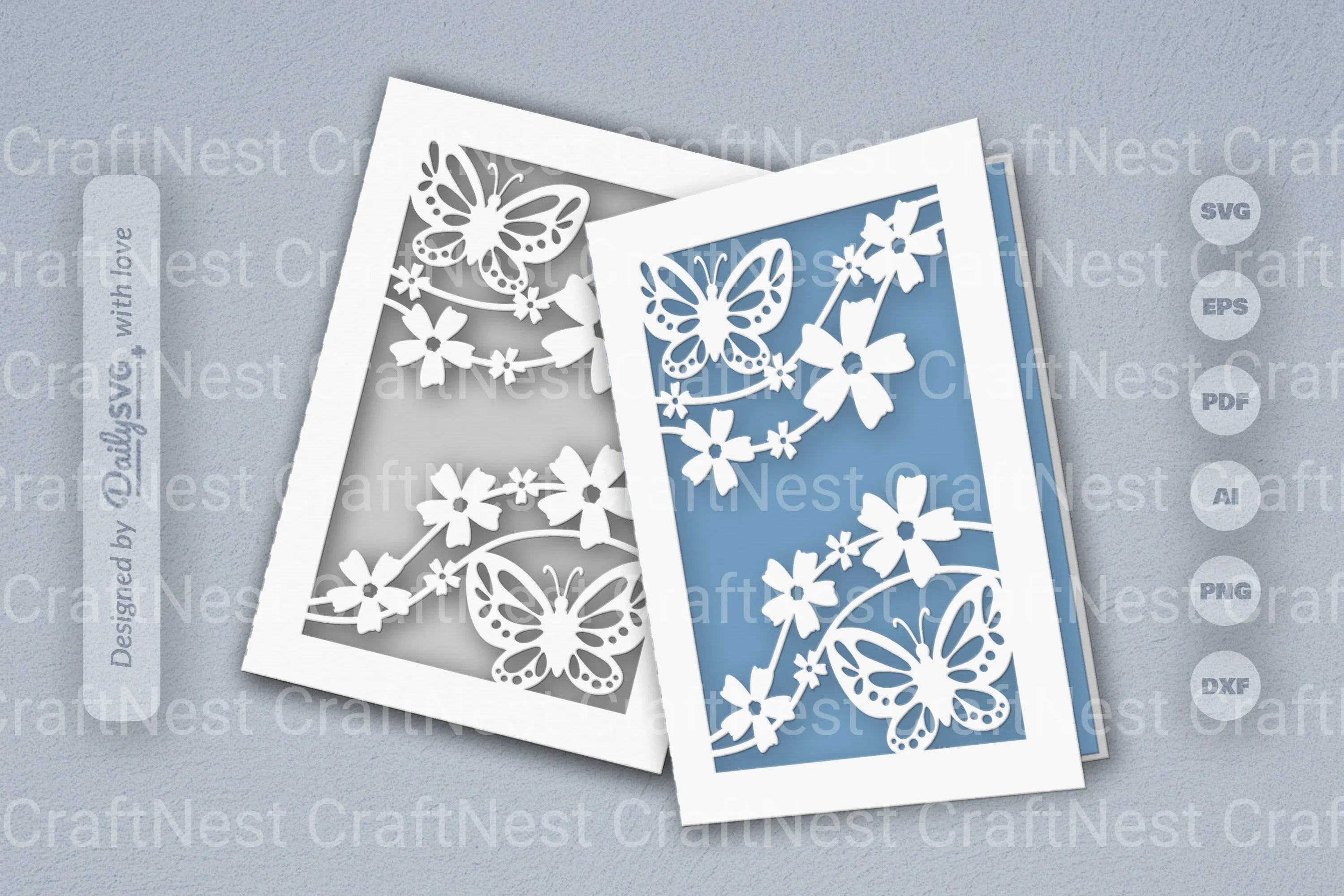 Floral Butterfly SVG Bundle Collection