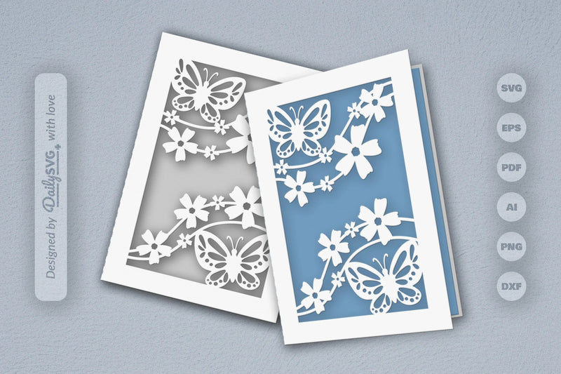 Floral Butterfly SVG Bundle Collection 4 - CraftNest - Digital Crafting and Art