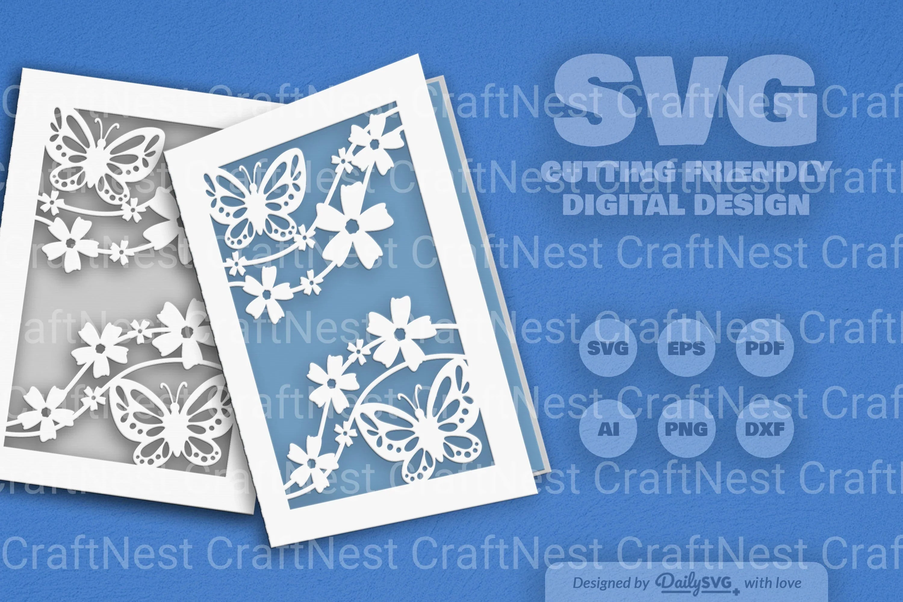 Floral Butterfly SVG Bundle Collection