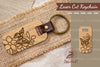 Floral Butterfly Laser Cut Keychain Design Bundle