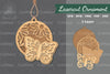 Floral Butterfly Laser Cut Ornament Clipart Bundle