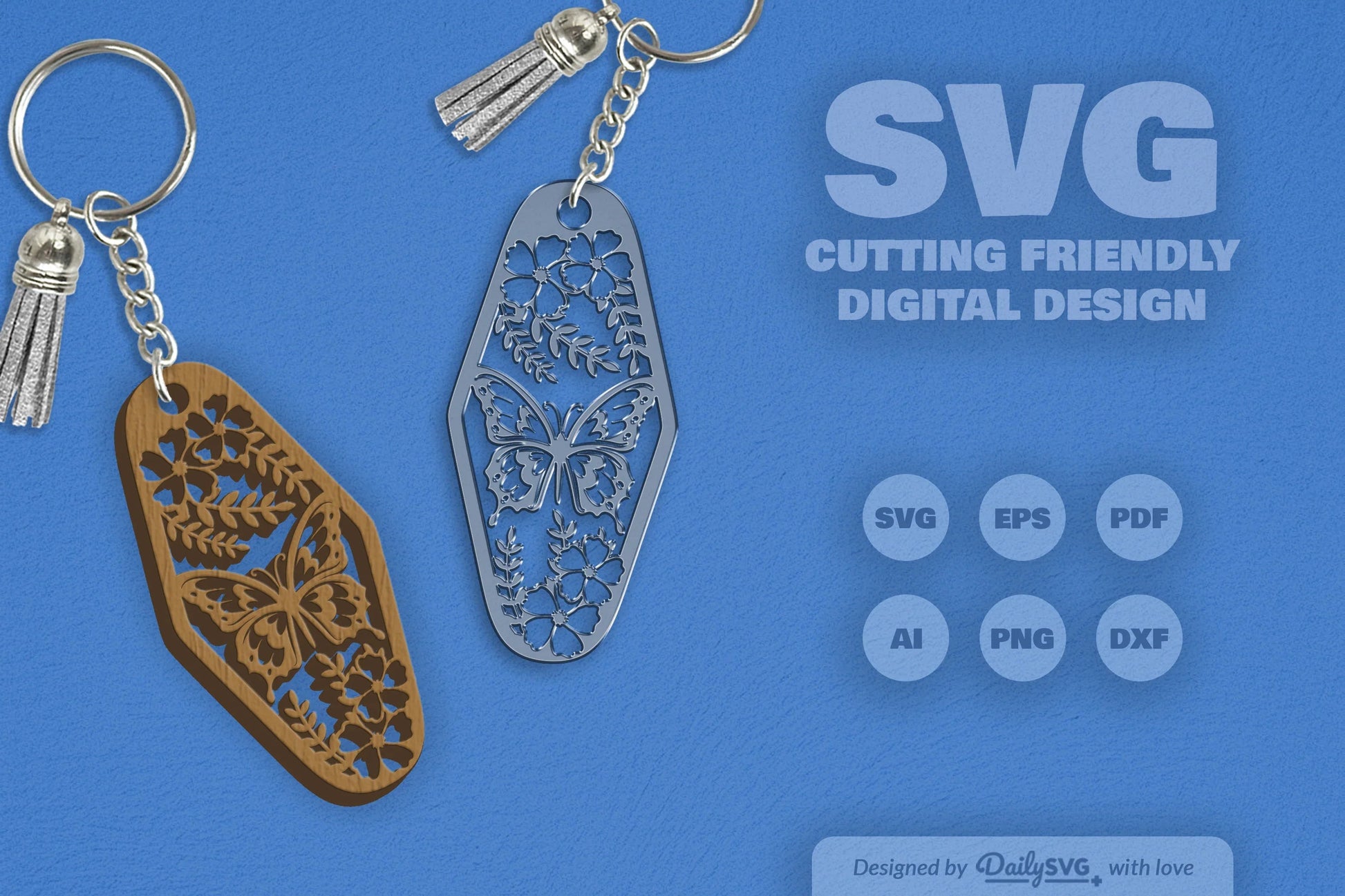 Floral Butterfly Motel SVG Bundle 19 - CraftNest - Digital Crafting and Art