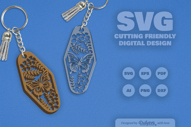 Floral Butterfly Motel SVG Bundle 17 - CraftNest - Digital Crafting and Art