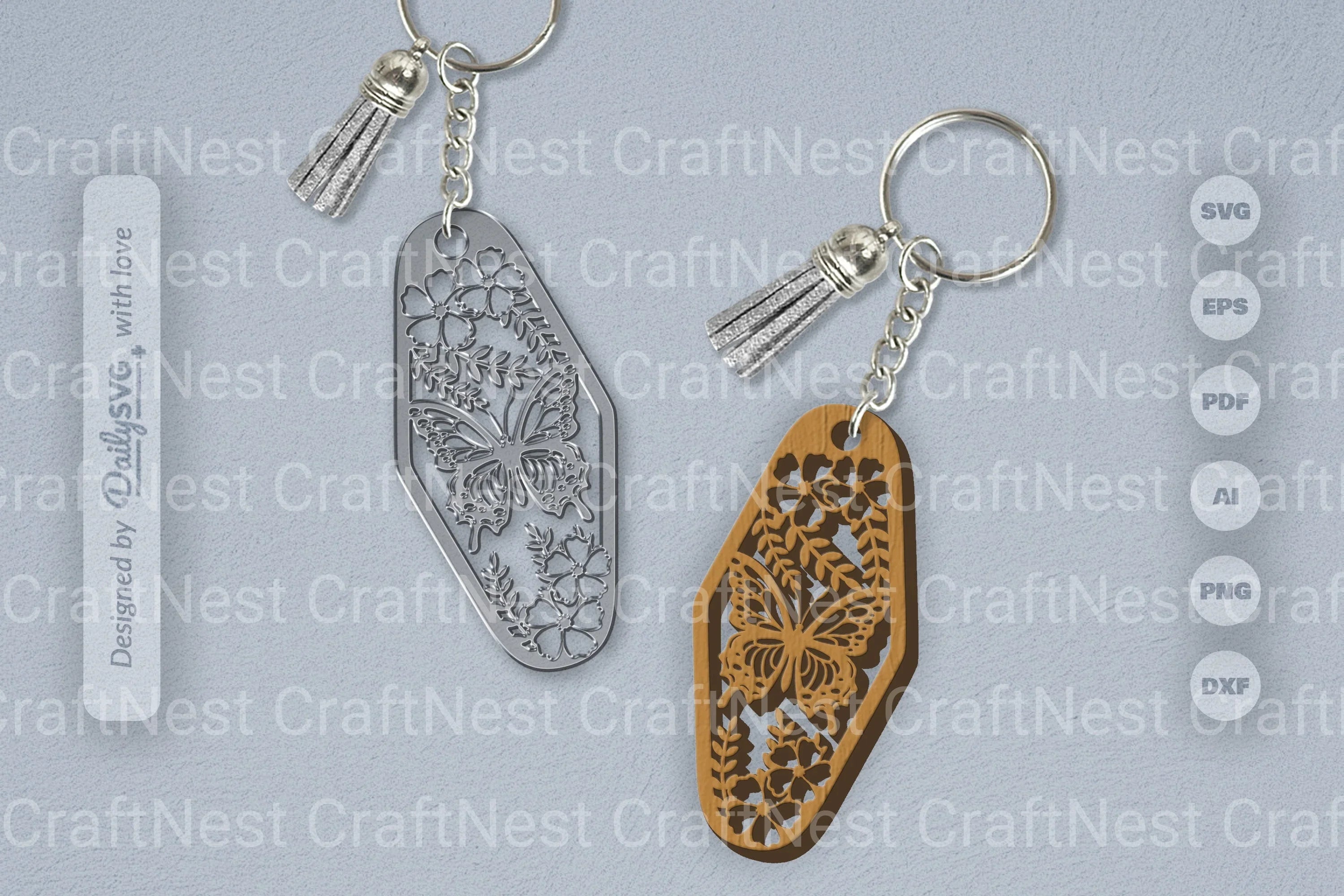 Floral Butterfly Motel SVG Bundle