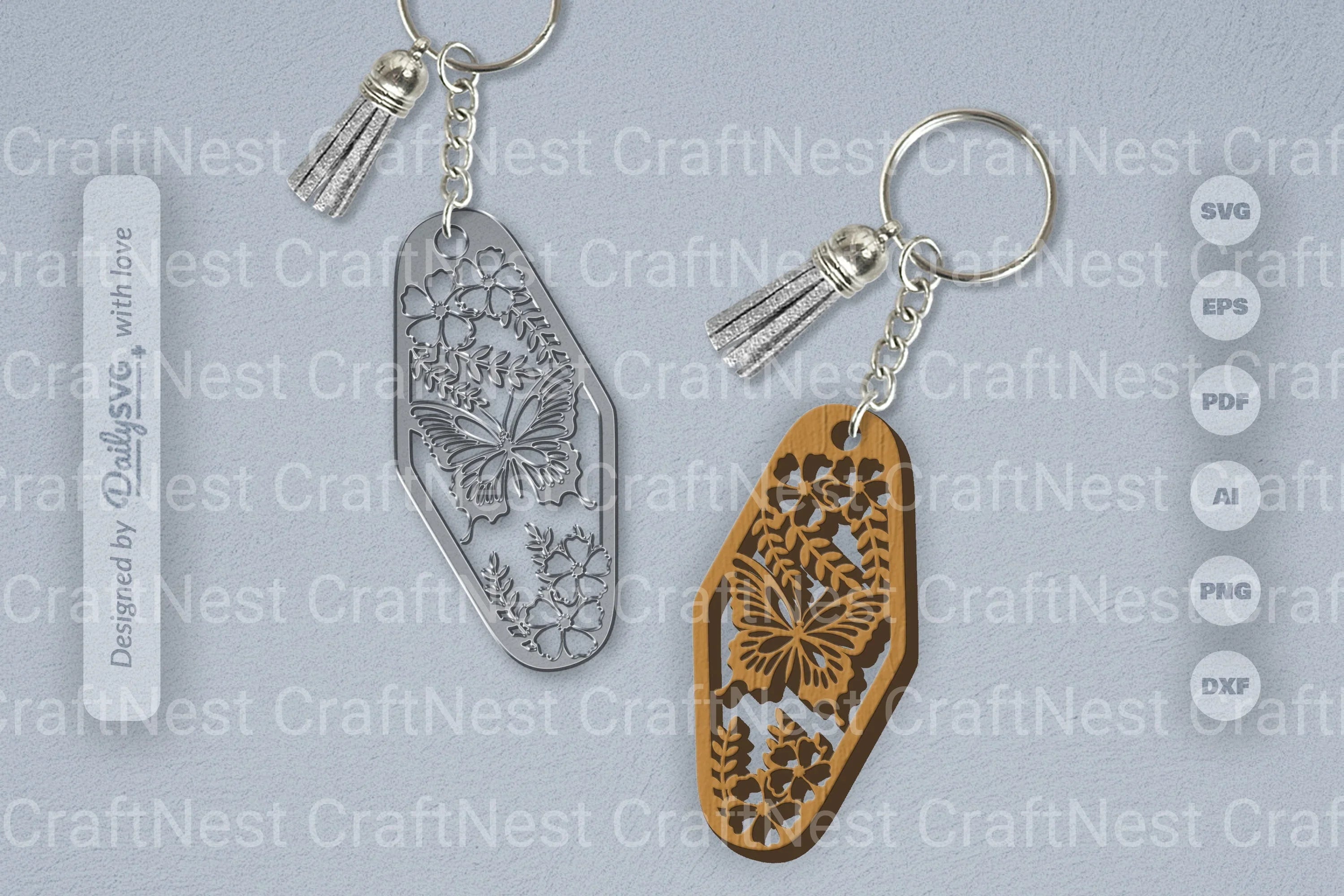 Floral Butterfly Motel SVG Bundle