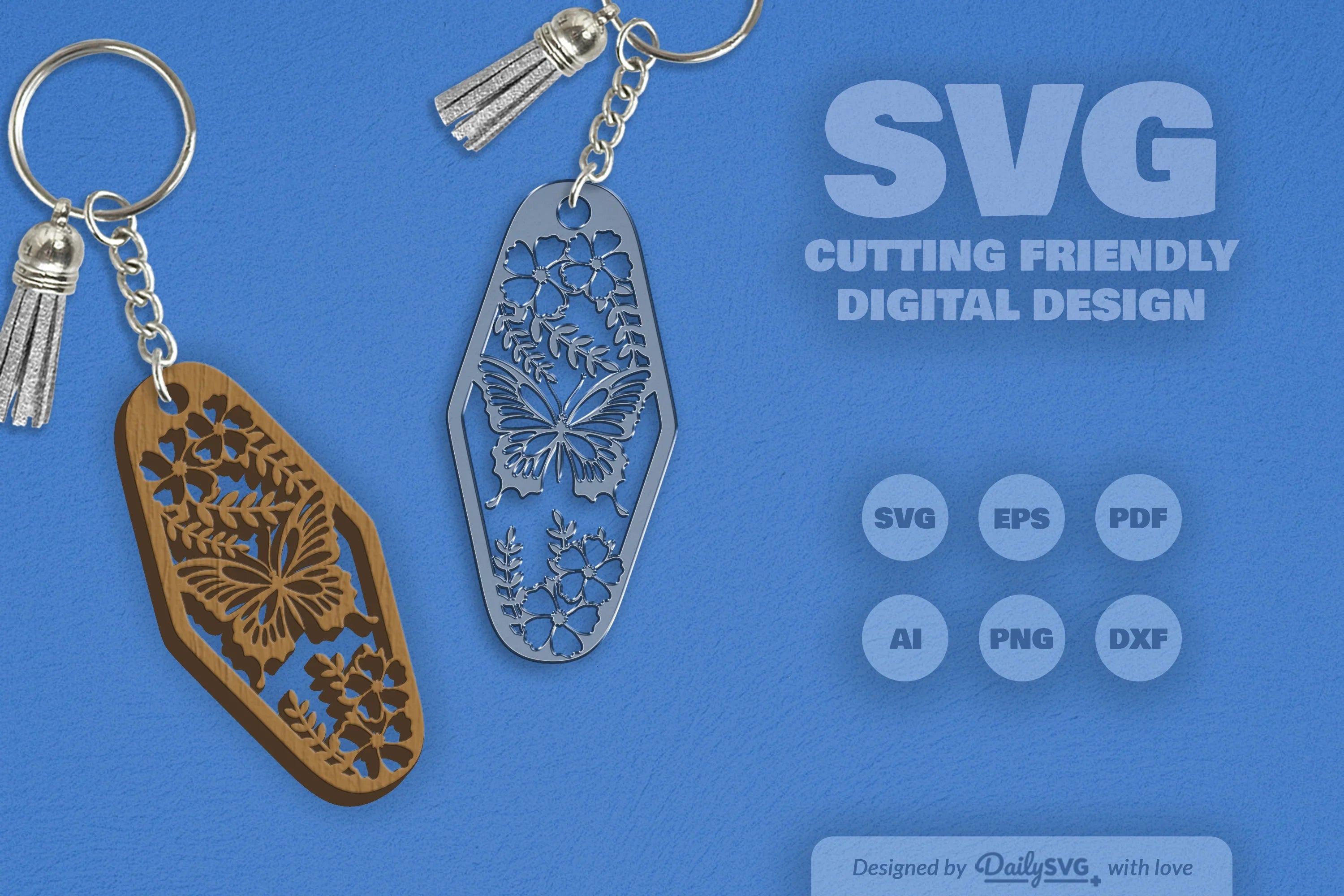 Floral Butterfly Motel SVG Bundle 13 - CraftNest - Digital Crafting and Art