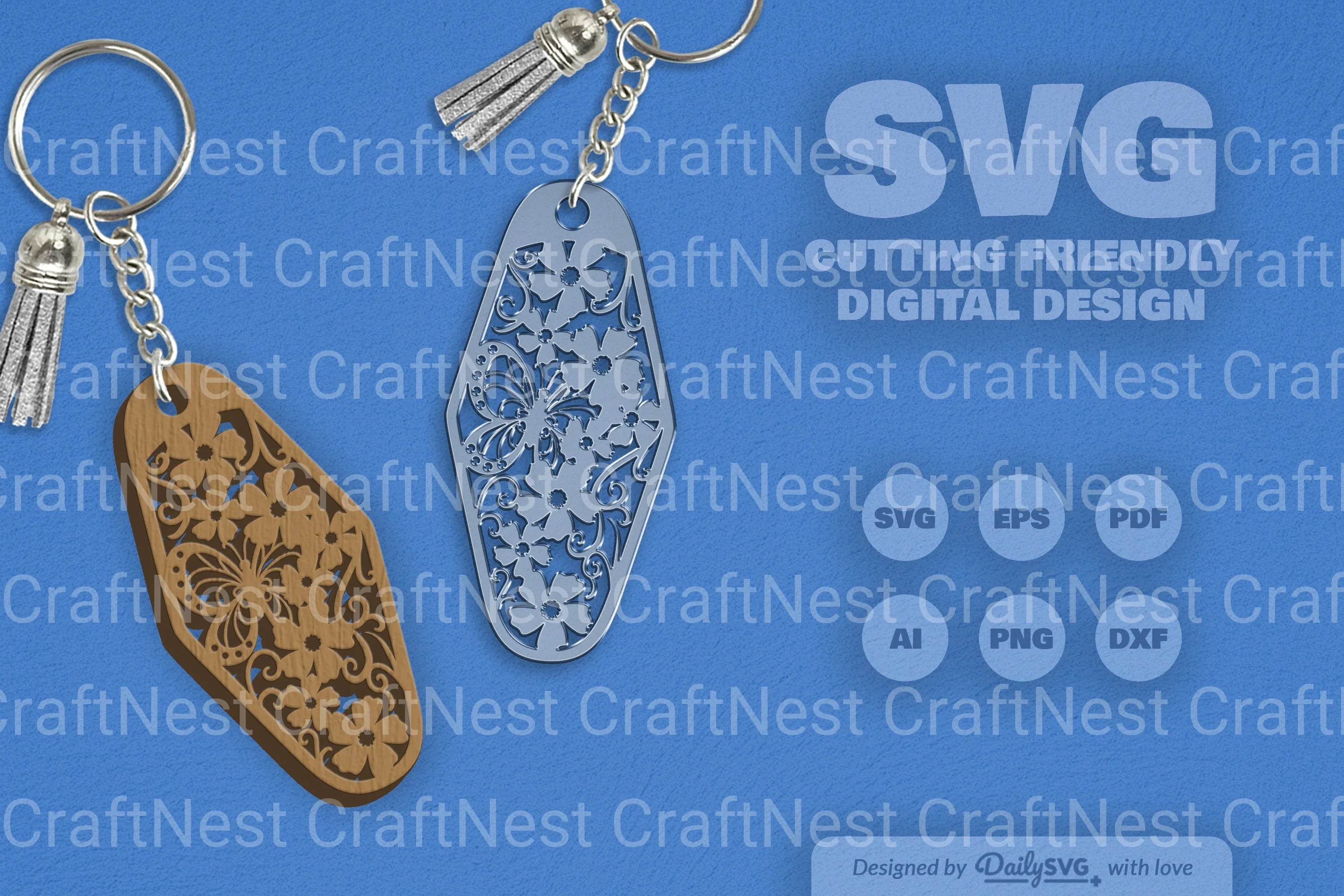 Floral Butterfly Motel SVG Bundle