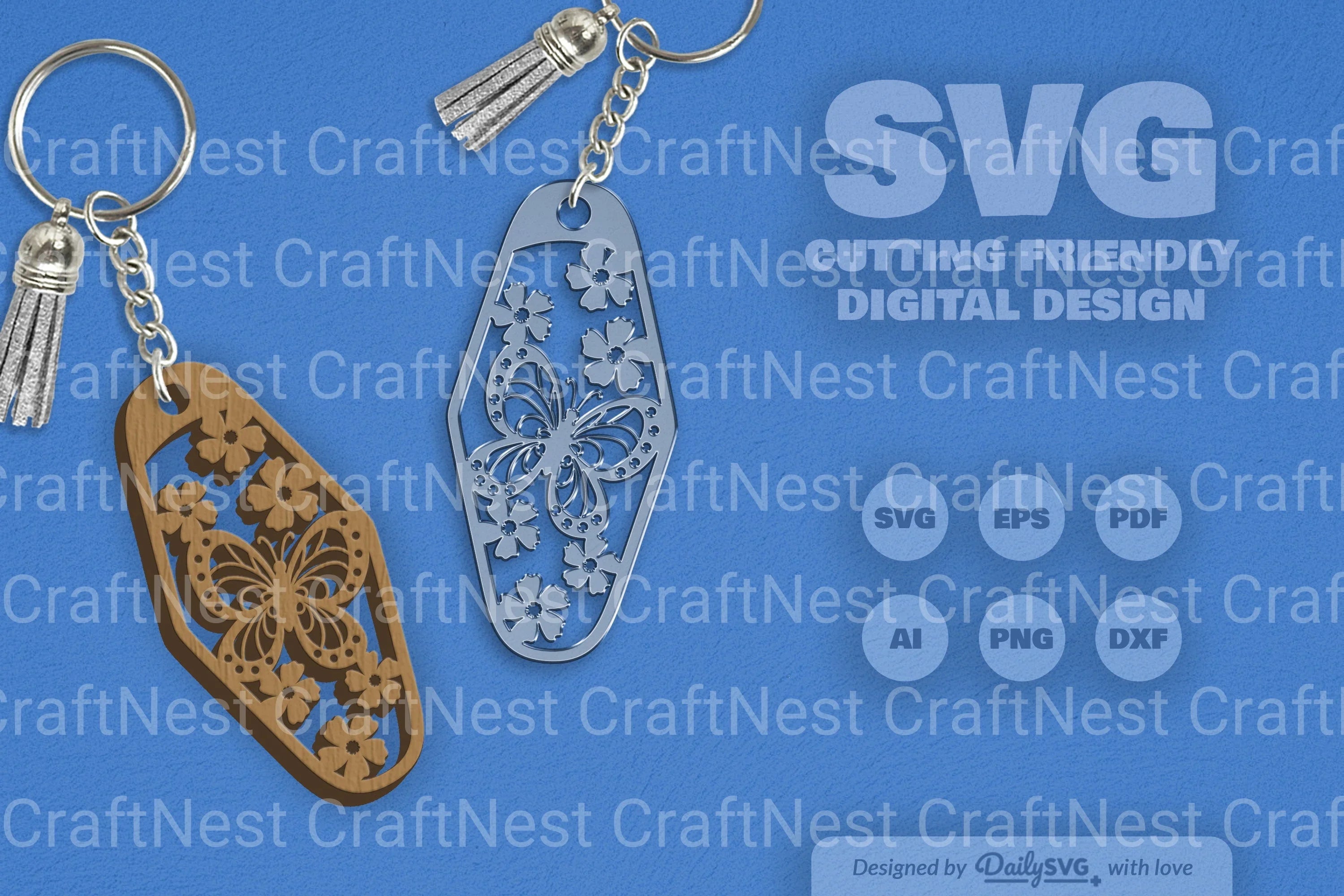 Floral Butterfly Motel SVG Bundle