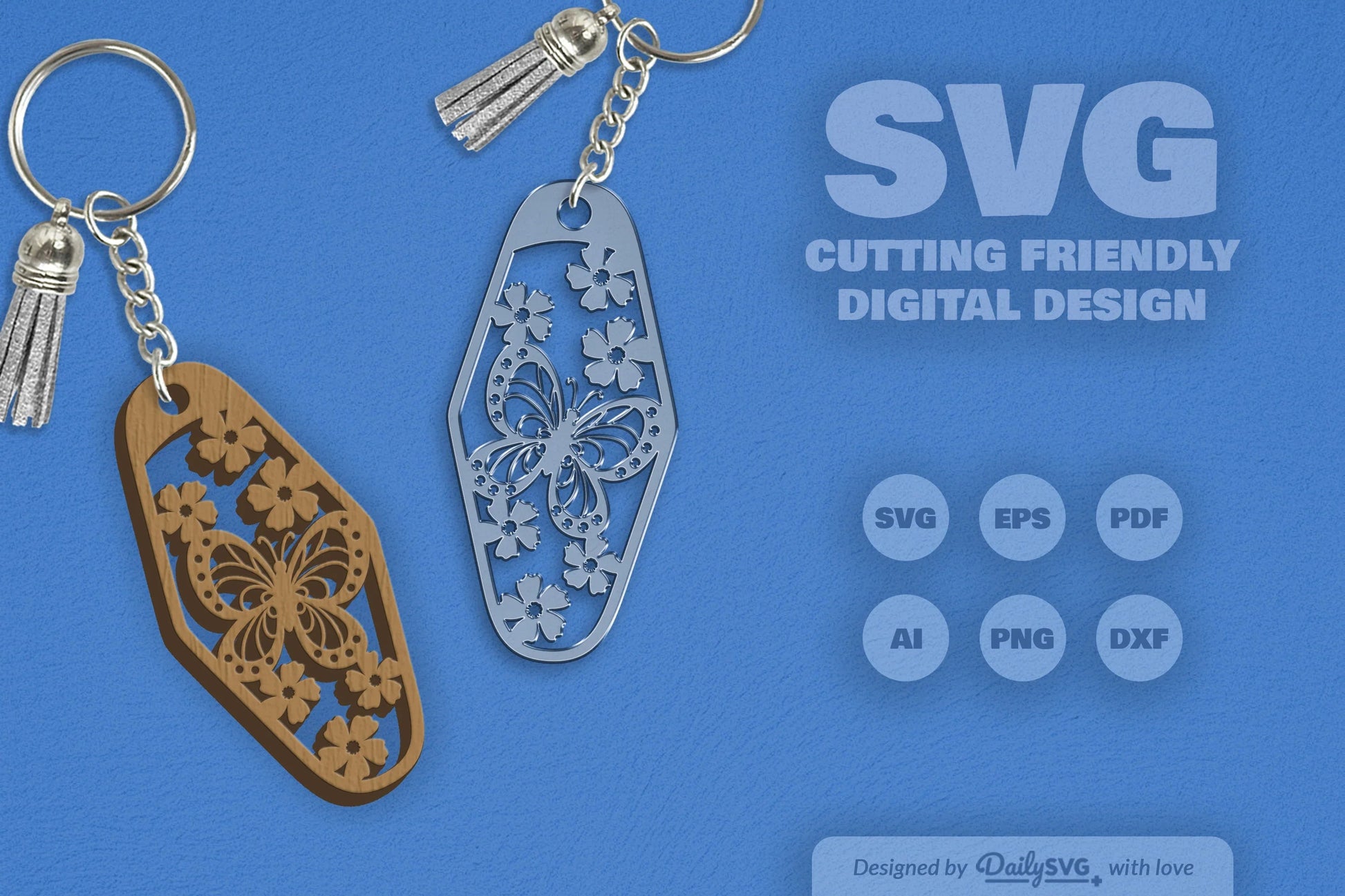 Floral Butterfly Motel SVG Bundle 11 - CraftNest - Digital Crafting and Art