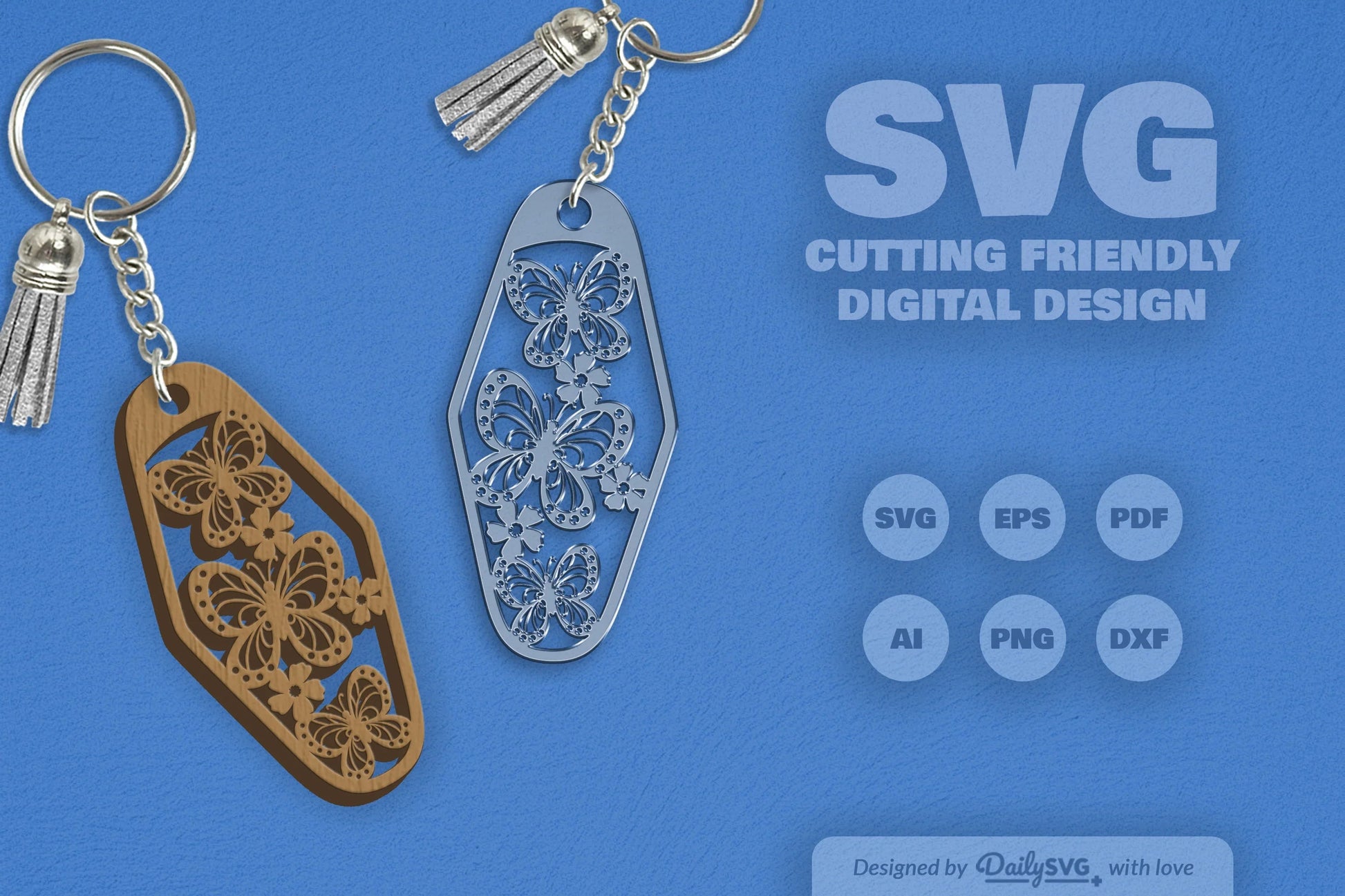 Floral Butterfly Motel SVG Bundle 2 - CraftNest - Digital Crafting and Art