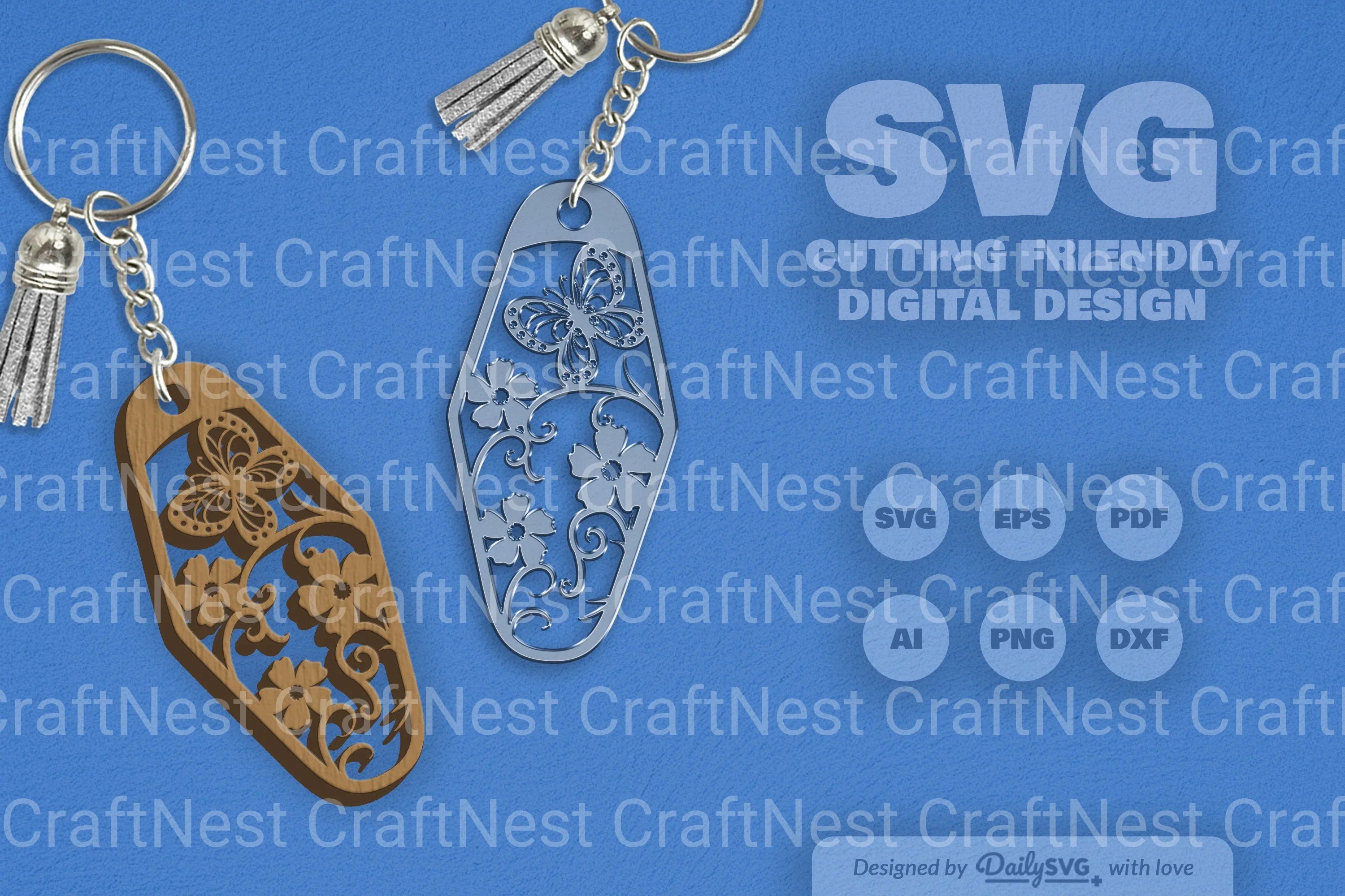 Floral Butterfly Motel SVG Bundle