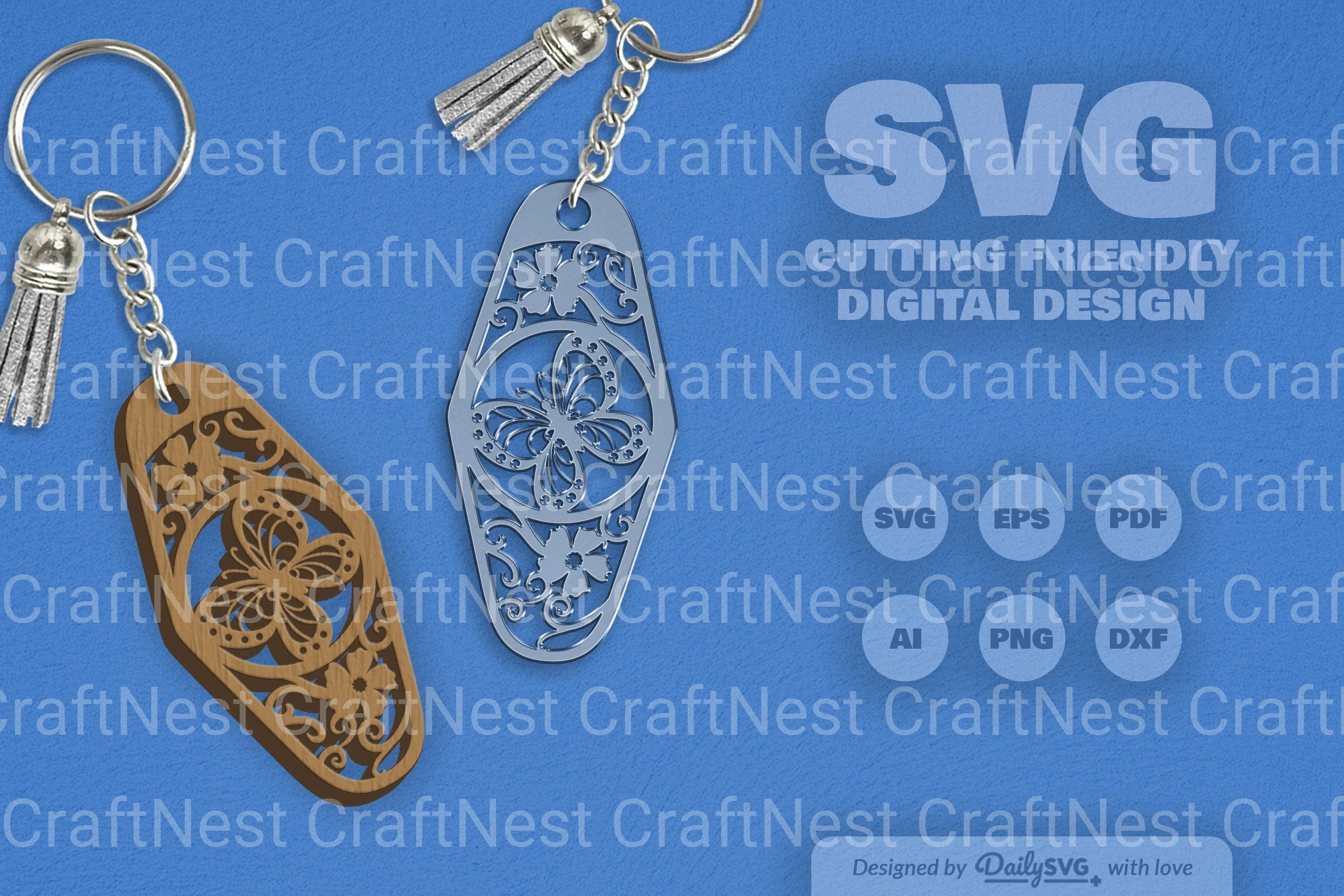 Floral Butterfly Motel SVG Bundle