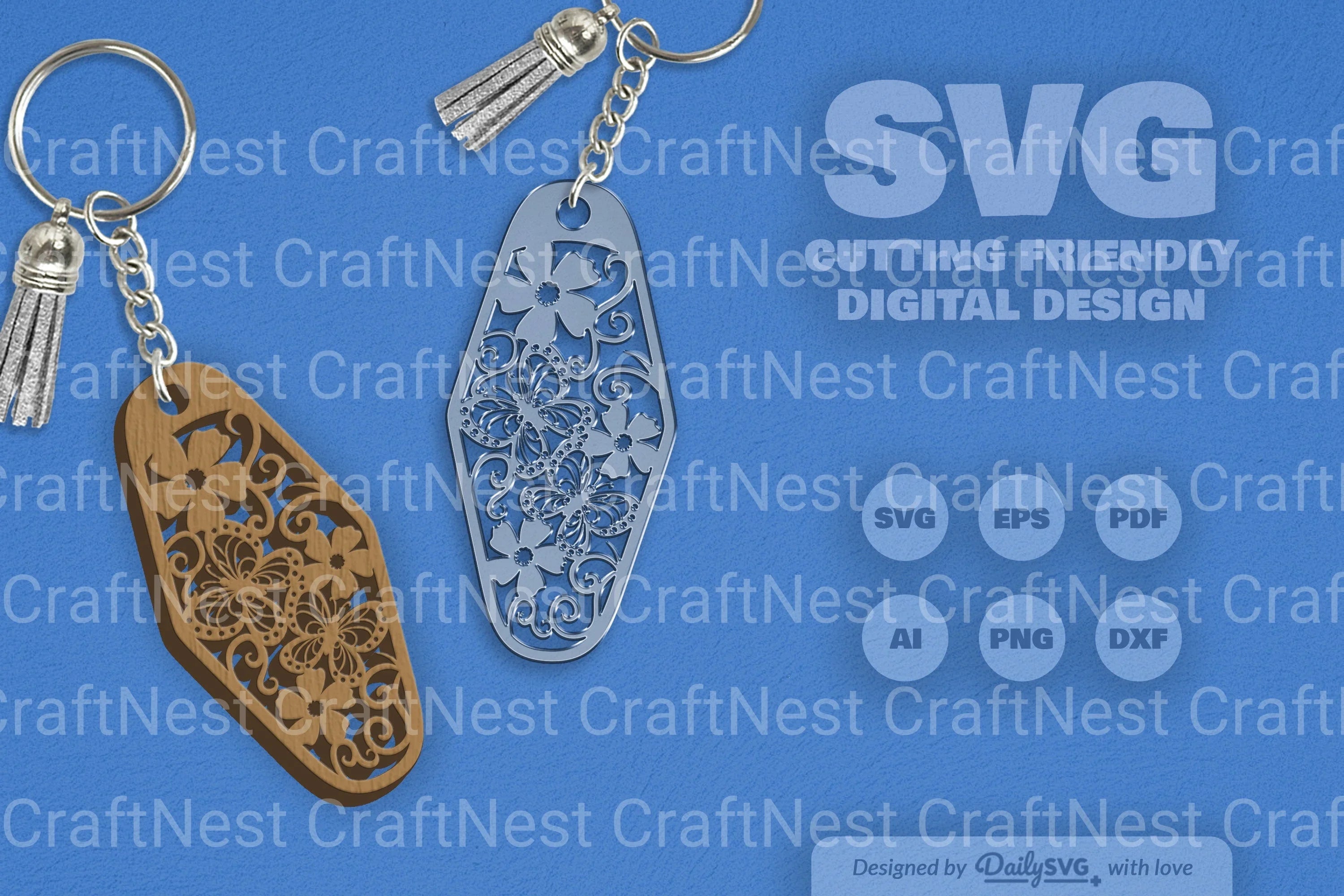 Floral Butterfly Motel SVG Bundle