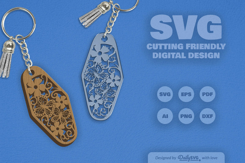 Floral Butterfly Motel SVG Bundle 12 - CraftNest - Digital Crafting and Art