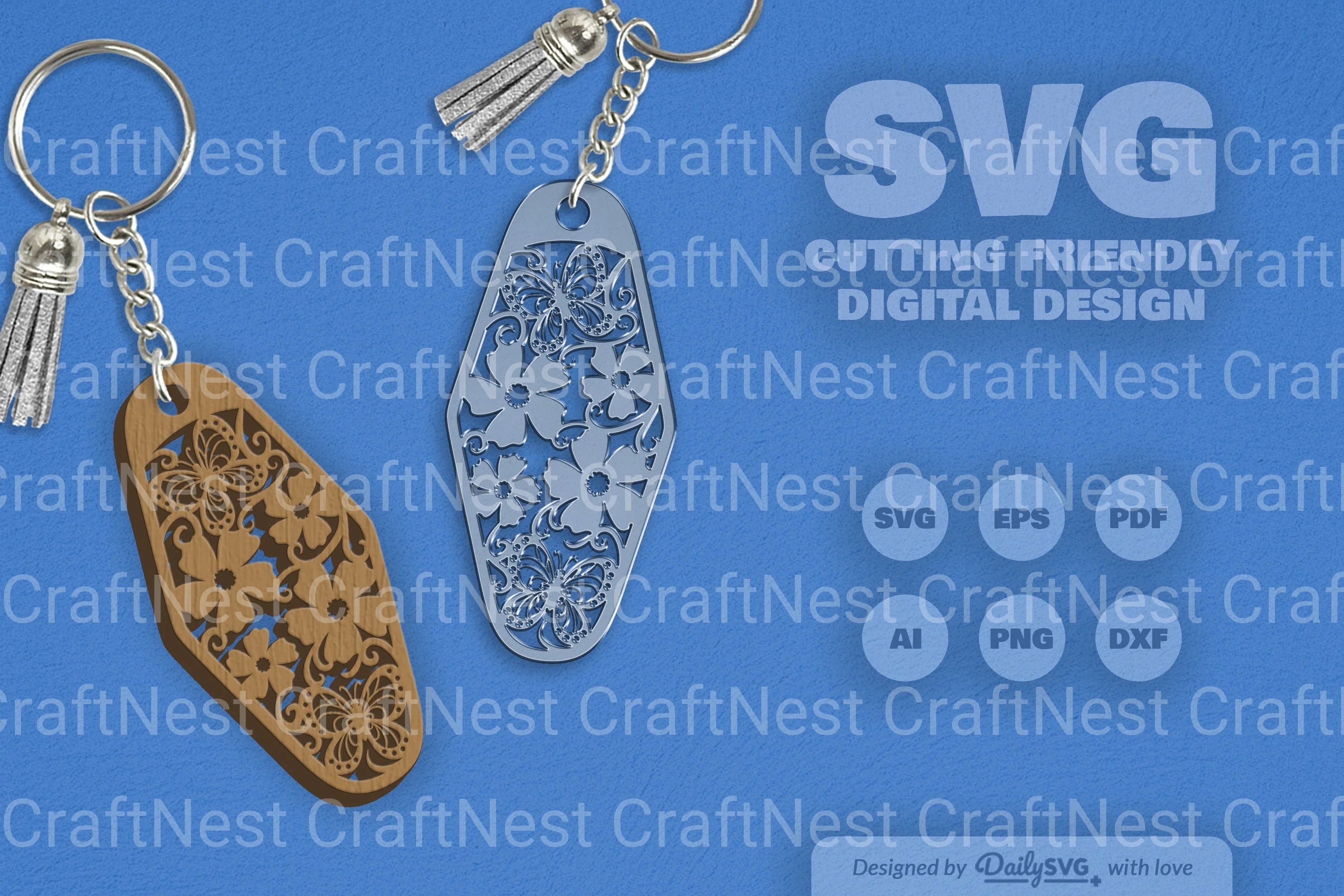 Floral Butterfly Motel SVG Bundle