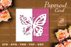 Floral Butterfly Papercut Card SVG Bundle