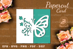 Floral Butterfly Papercut Card SVG Bundle - CraftNest - Digital Crafting and Art