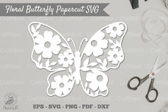 Floral Butterfly Papercut SVG Bundle - CraftNest - Digital Crafting and Art