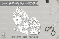Floral Butterfly Papercut Clipart Bundle - CraftNest - Digital Crafting and Art