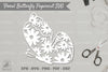 Floral Butterfly Papercut Clipart Bundle