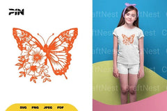 Floral Butterfly SVG Bundle - CraftNest - Digital Crafting and Art