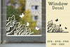 Floral Butterfly Window Decal Clipart Bundle