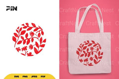 Floral Circle SVG Bundle - CraftNest - Digital Crafting and Art