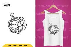 Floral Clock SVG Bundle - CraftNest - Digital Crafting and Art