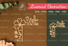 Floral Corner Laser Cut Decoration Clipart Bundle