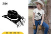 Floral Cowboy Hat SVG Bundle