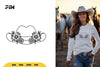 Floral Cowboy Hat SVG Bundle