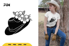Floral Cowboy Hat SVG Bundle - CraftNest - Digital Crafting and Art