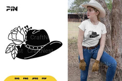 Floral Cowboy Hat SVG Bundle - CraftNest - Digital Crafting and Art