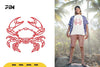 Floral Crab Doodle SVG Bundle