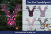 Floral Deer Head 3D Layered SVG Bundle