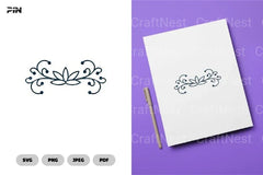 Floral Divider Cards SVG Bundle - CraftNest - Digital Crafting and Art