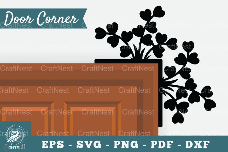 Floral Door Corner Clipart Bundle - CraftNest - Digital Crafting and Art