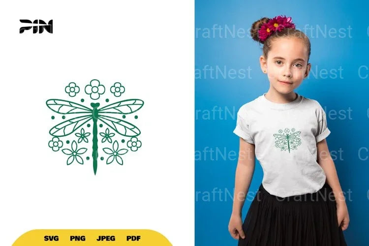 Floral Dragonfly SVG Bundle - CraftNest - Digital Crafting and Art