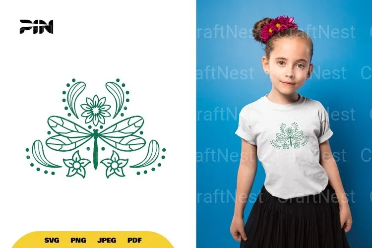 Floral Dragonfly SVG Bundle - CraftNest - Digital Crafting and Art