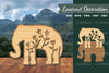Floral Elephant Laser Cut Decoration Clipart Bundle