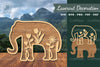 Floral Elephant Laser Cut Decoration Bundle