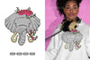 Floral Elephant Beauty Animal Clipart Bundle
