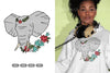 Floral Elephant Beauty Animal Clipart Bundle