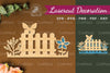 Floral Fence Laser Cut Decoration Clipart Bundle