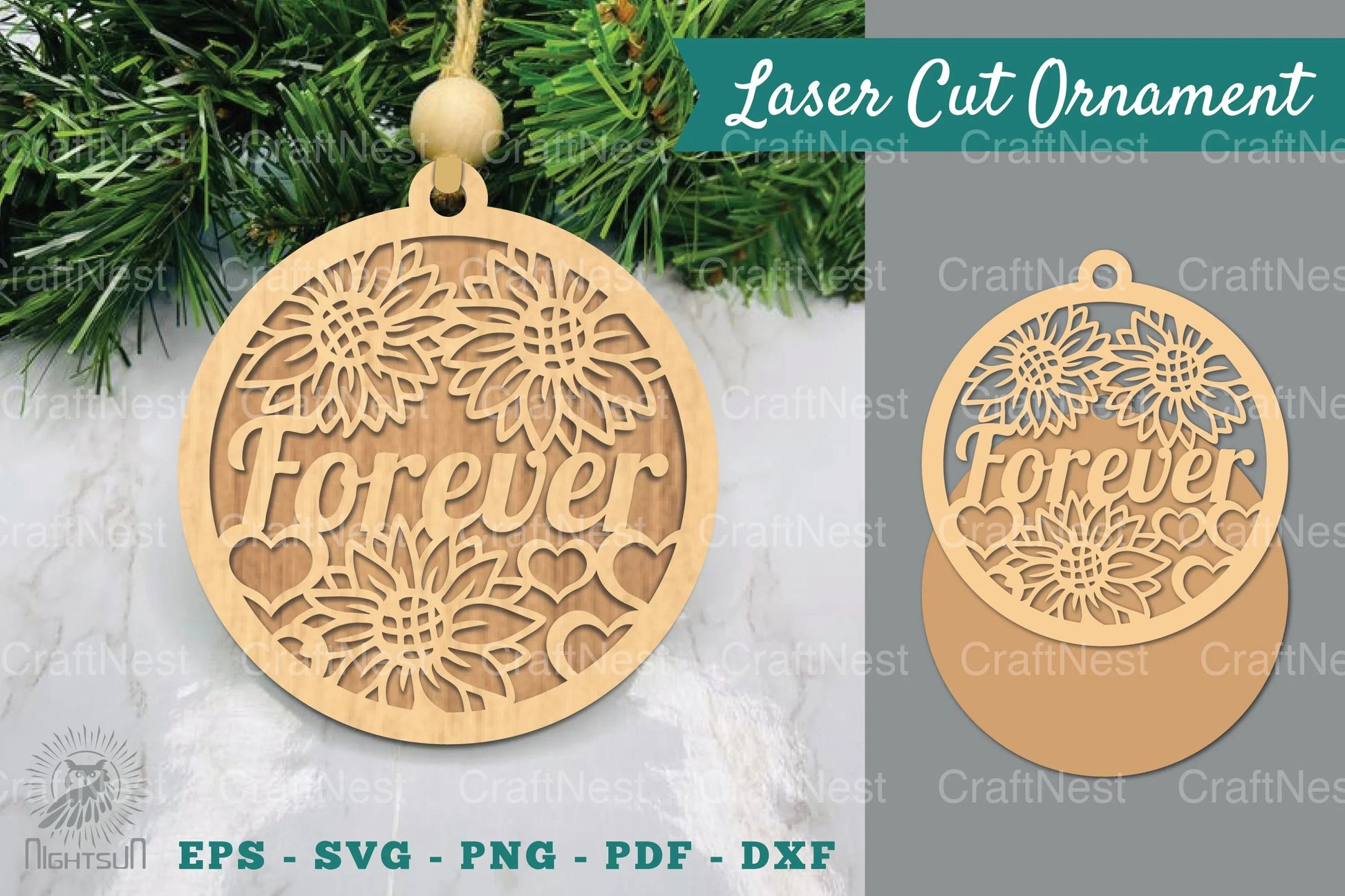 Floral Forever Laser Cut Ornament Clipart Bundle - CraftNest - Digital Crafting and Art