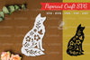 Floral Fox Paper Cut Clipart Bundle