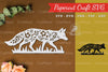 Floral Fox Paper Cut SVG Bundle