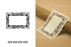 Floral Frame Cut SVG Bundle - CraftNest - Digital Crafting and Art