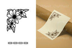 Floral Frame Cut SVG Bundle - CraftNest - Digital Crafting and Art